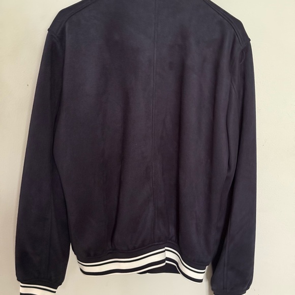 Zara Black faux suede Bomber Jacket - Picture 2 of 7